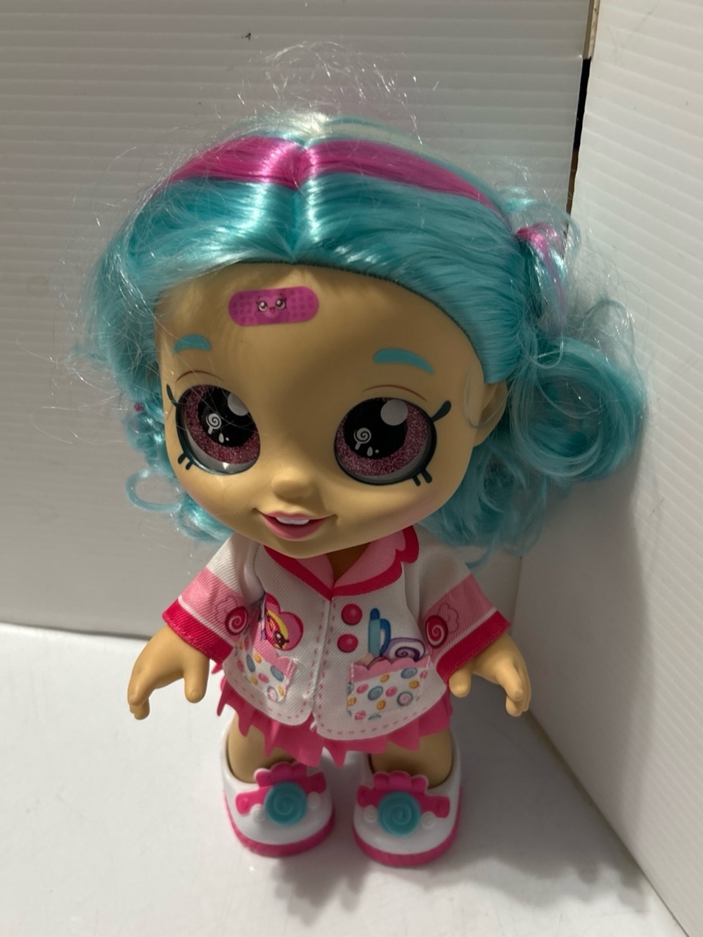 Shopkins Pink & Turquoise Blue Doll with Sparkly Eyes